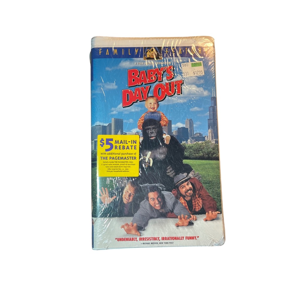Baby's Day Out VHS 1994 Factory Sealed John Hughes Family Comedy Clamshell New